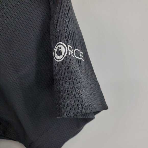 Carhartt Force Relaxed Fit Moisture Wicking Women's Grey Pocket Polo Shirt Mediu - Picture 4 of 8